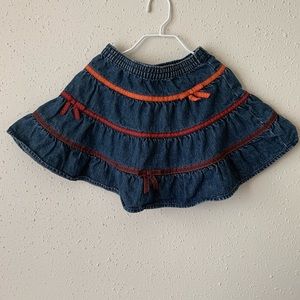 Denim Skirt 2T 👧🏼 kids Fall Colors
